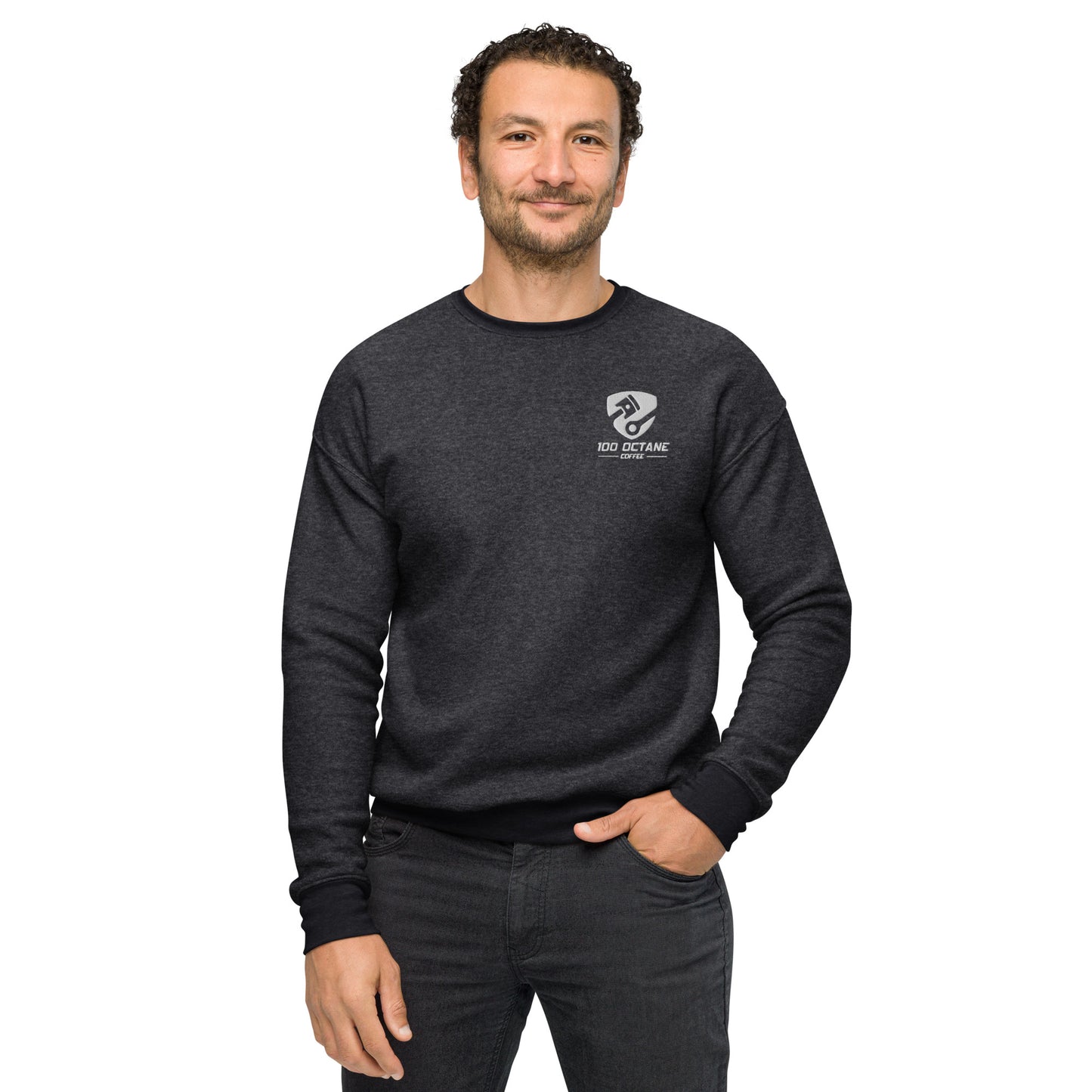 White Logo Unisex Sweatshirt
