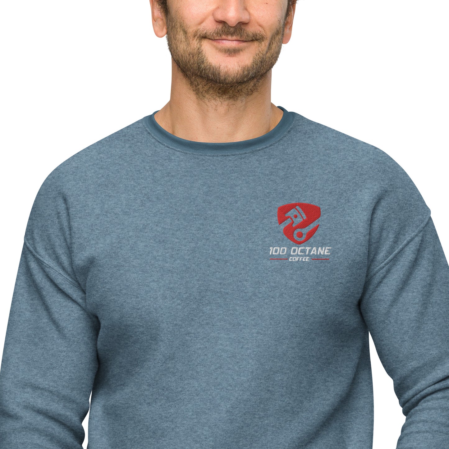 Red & White Logo Unisex Sweatshirt