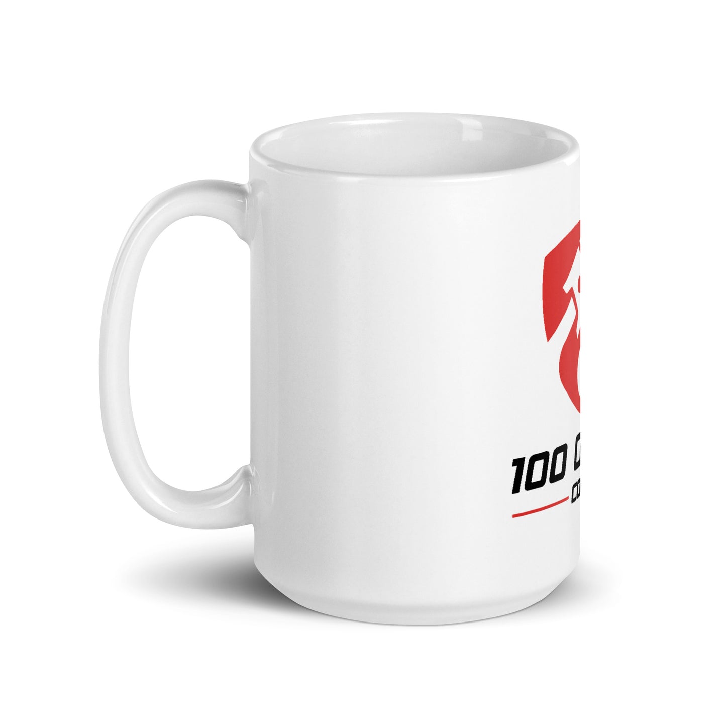 100 Octane Coffee White Glossy Mug