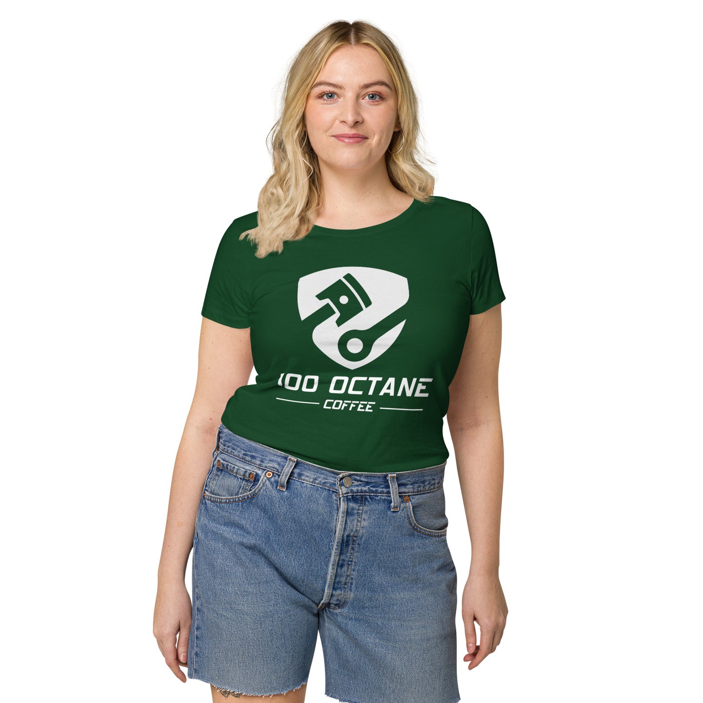 White Logo Women Tee