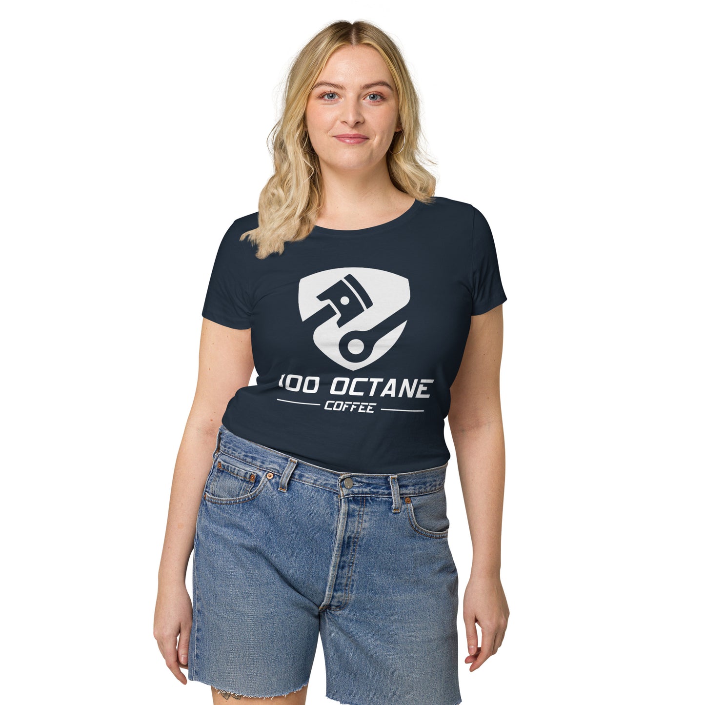 White Logo Women Tee