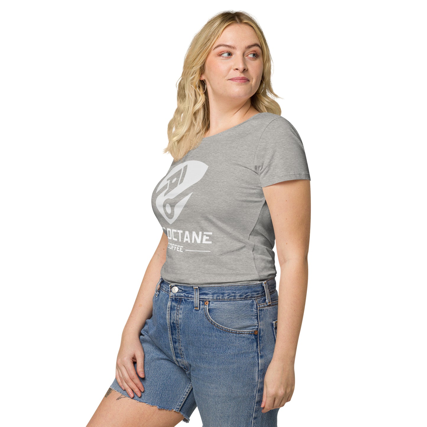 White Logo Women Tee