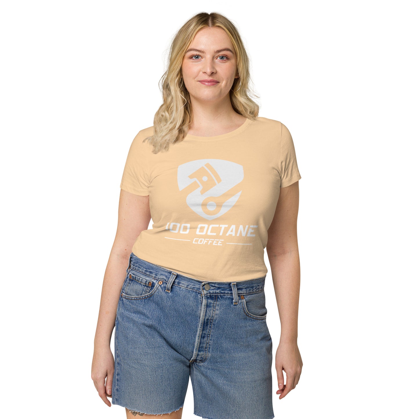 White Logo Women Tee