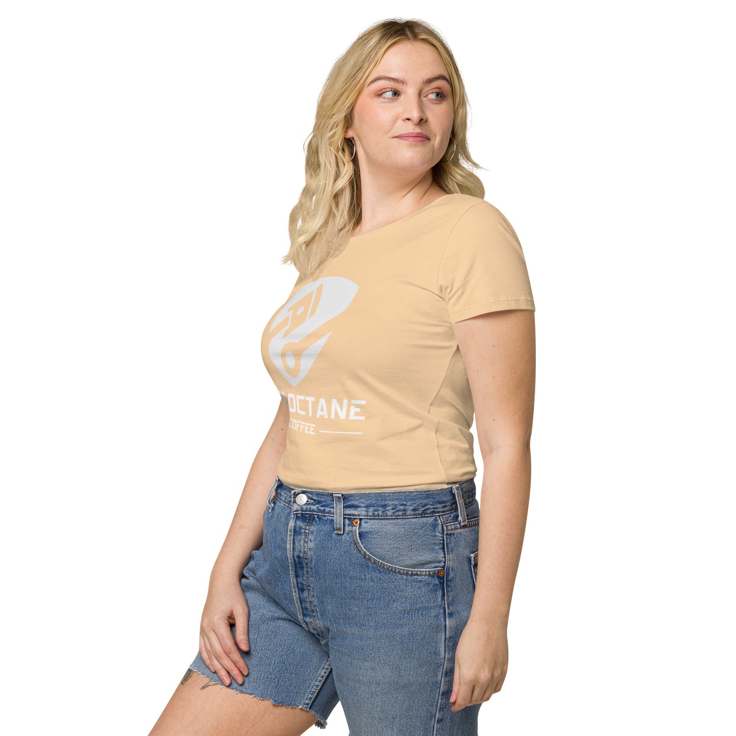 White Logo Women Tee