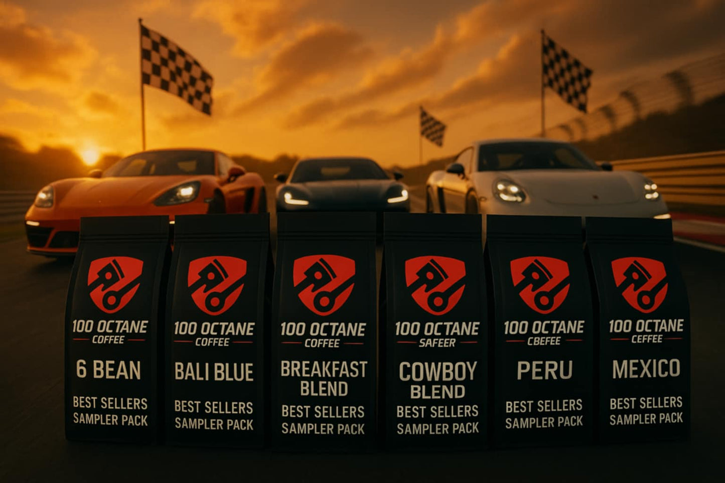 Best Sellers Sample Pack: 6Bean, Cowboy, Breakfast, Peru, Mexico, Bali Blue