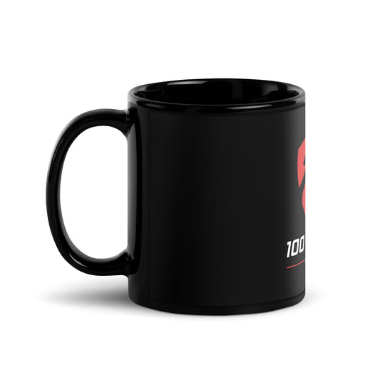 100 Octane Coffee Black Glossy Mug