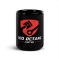 100 Octane Coffee Black Glossy Mug