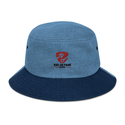 100 Octane Coffee Denim Bucket Hat