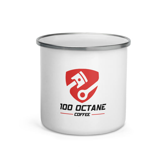 100 Octane Coffee Enamel Mug