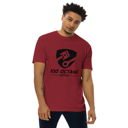 100 Octane Coffee Black Logo Men Tee