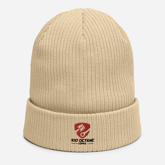 100 Octane Coffee Organic Ribbed Beanie