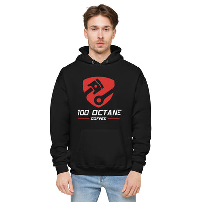 Red & White Logo Men Hoodie