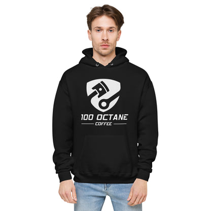 White Logo Men Hoodie