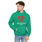 Red & White Logo Men Hoodie