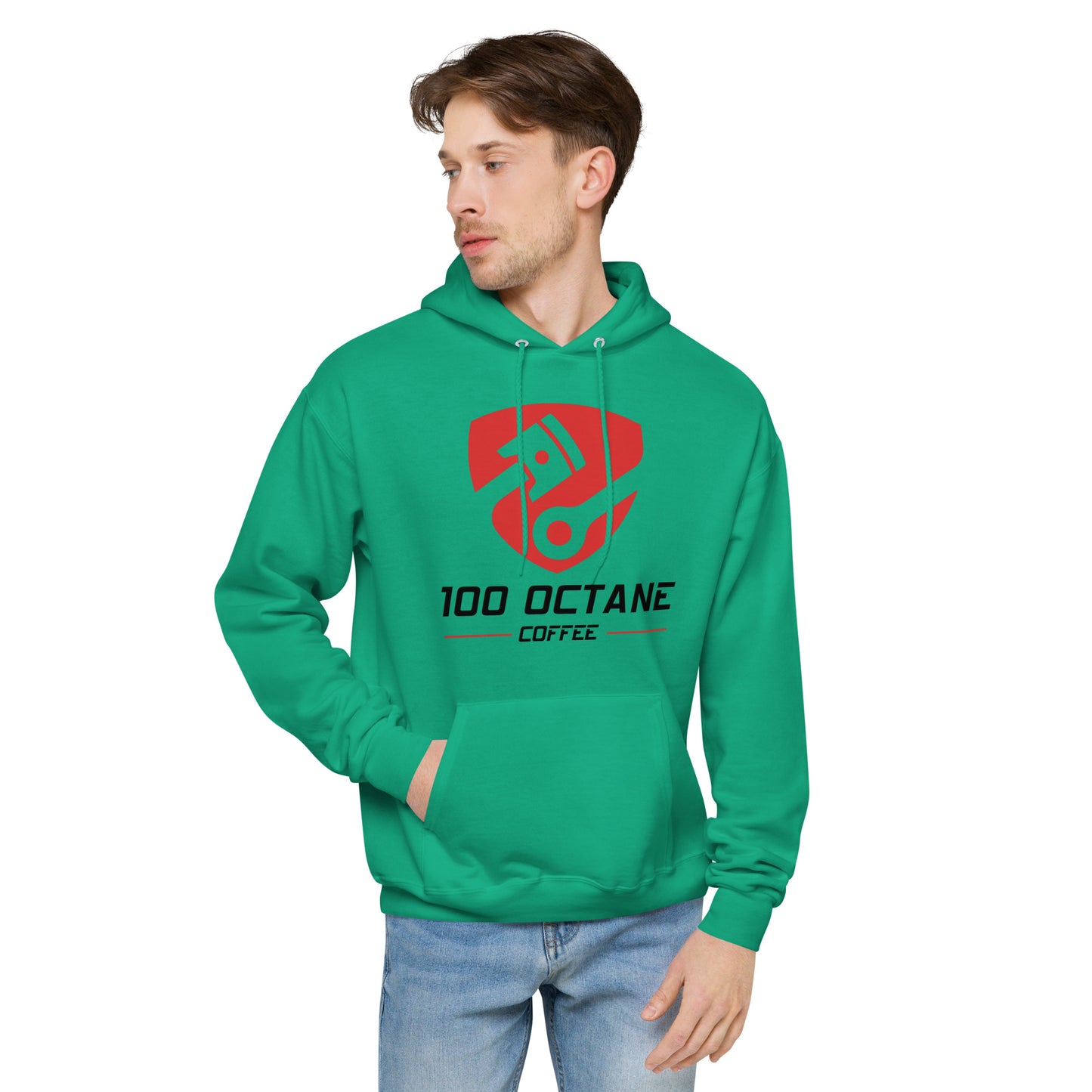Red & Black Logo Men Hoodie