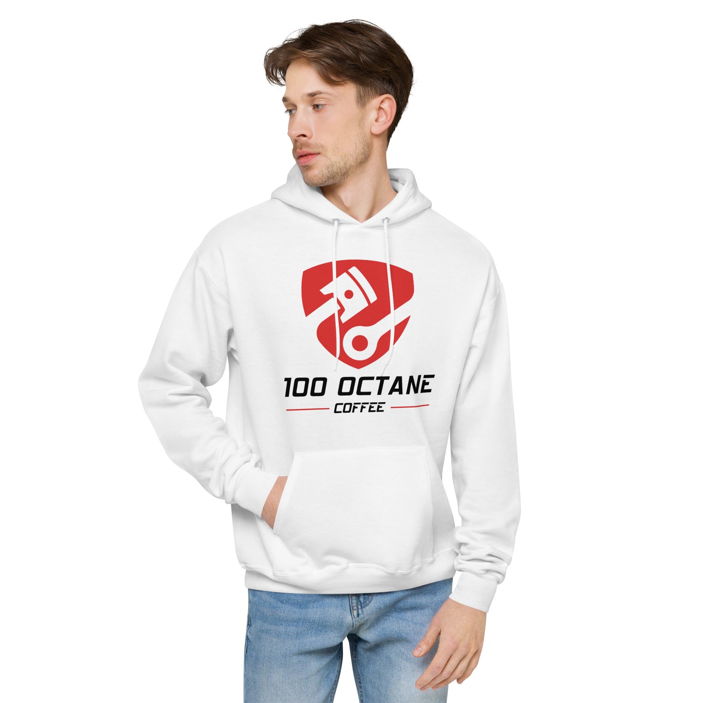Red & Black Logo Men Hoodie