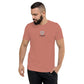 White & Black Embroidery Logo Men Tee