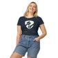 White & Black Logo Women Tee