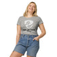 White & Black Logo Women Tee