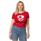 White & Black Logo Women Tee