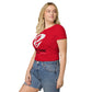 White & Black Logo Women Tee
